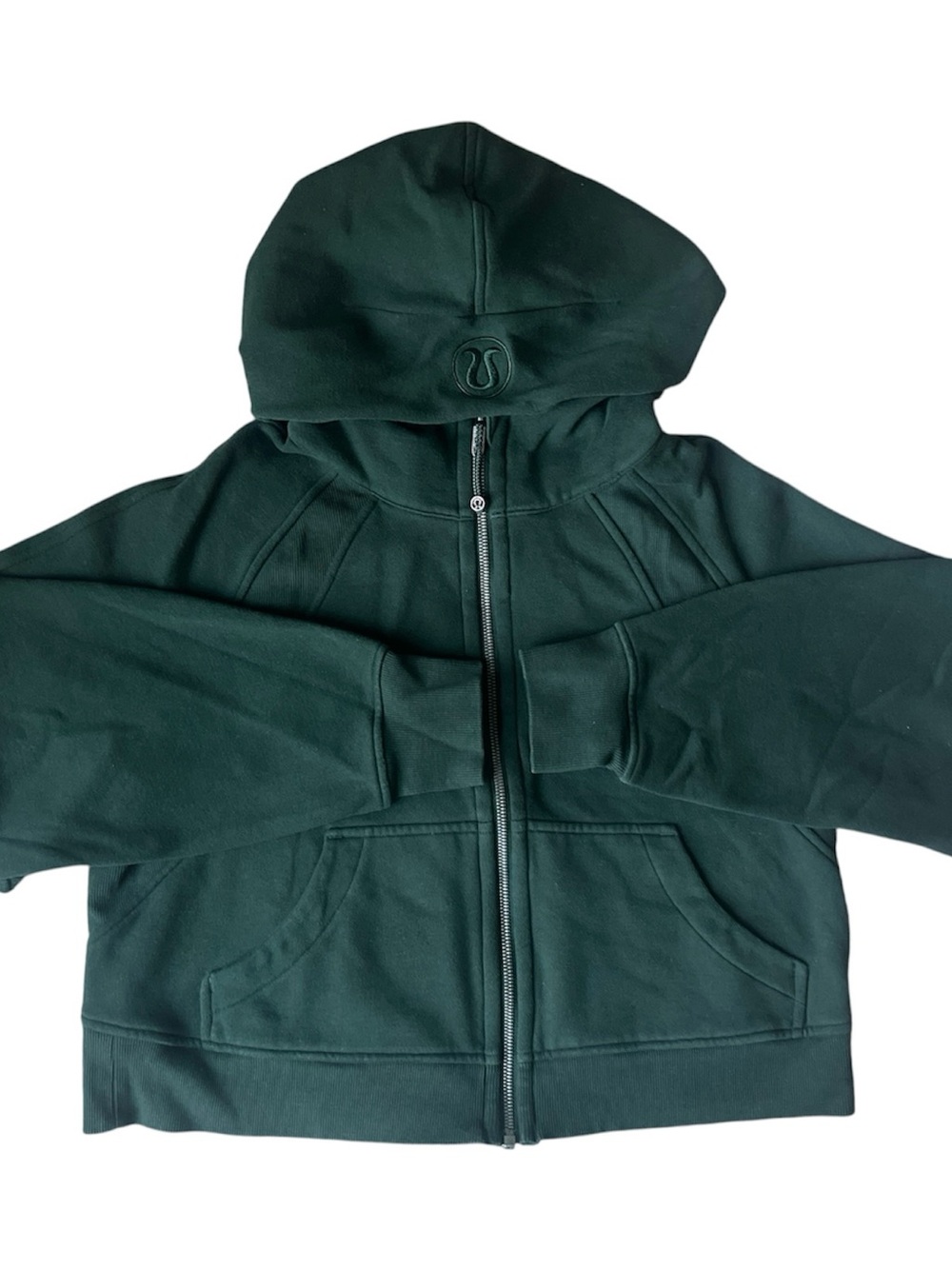 Lululemon Scuba Oversized Full-Zip Hoodie Sweatshirt XS/S Dark Green